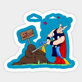 Mighty Worthy Sticker